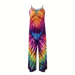 Colorful Tie-Dye Jumpsuit